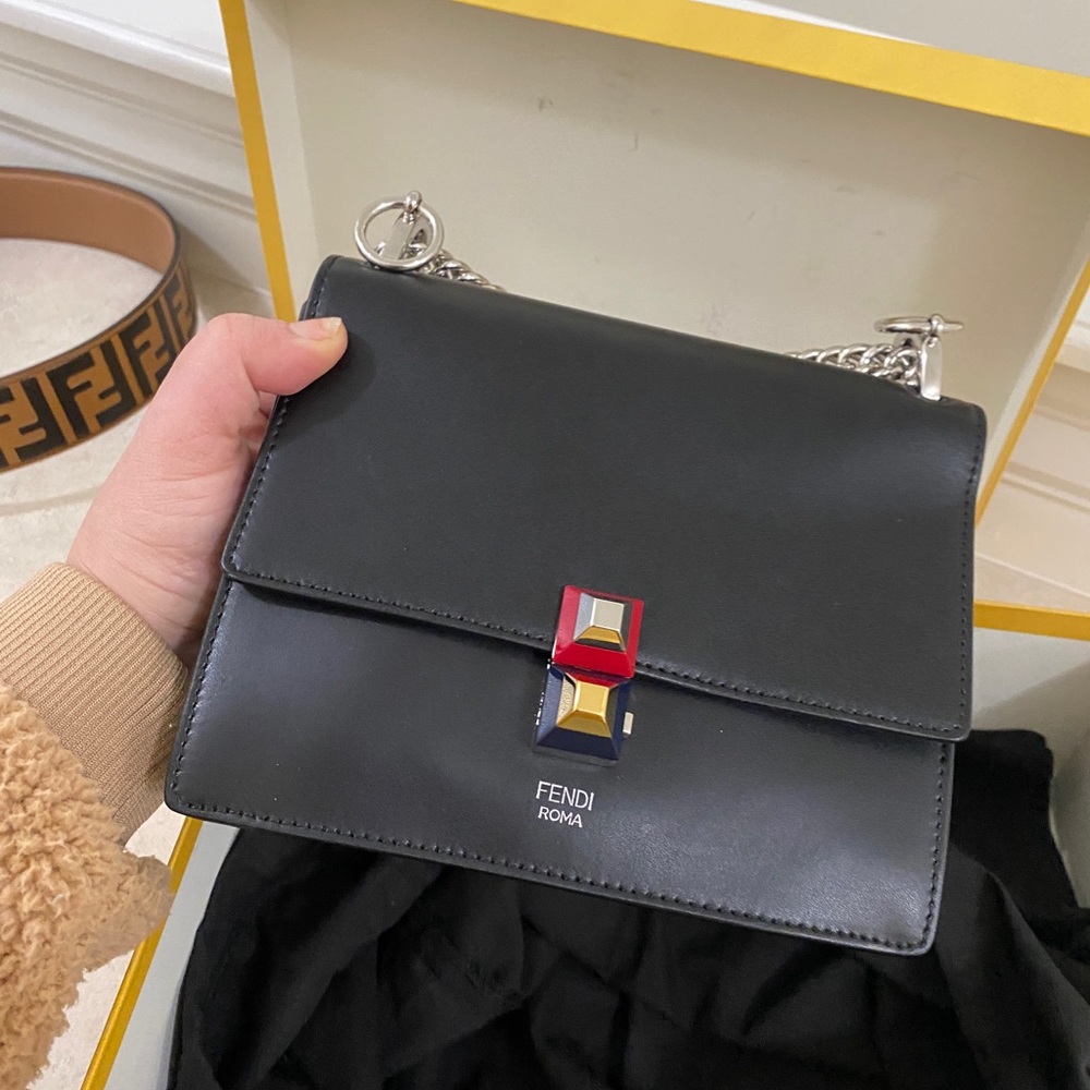 Fendi Kan-I black crossbody new with tags rare